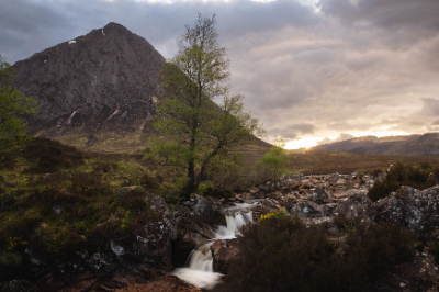 Etive mor waterfall