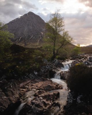 Etive mor waterfall